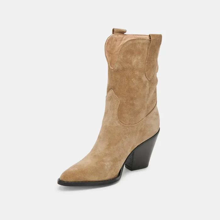 Jetro Boots Khaki Suede Women Dolce Vita Boots and Booties