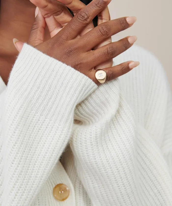 Jewelry Women Jenni Kayne Gemma Baguette Signet Ring Gold