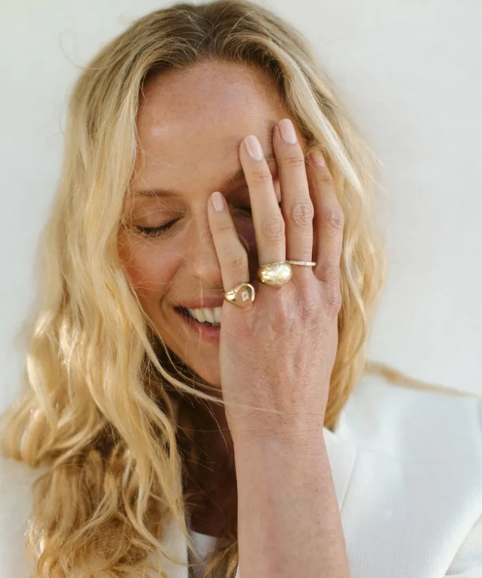 Jewelry Women Jenni Kayne Gemma Baguette Signet Ring Gold