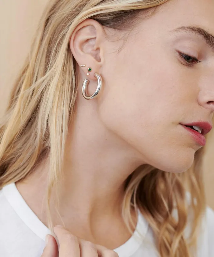 Jewelry Women Jenni Kayne Small Everyday Hoops Silver