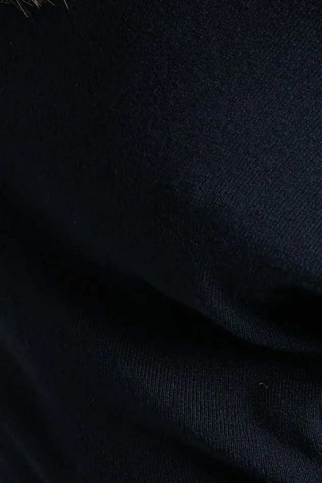 Kamille Top 8211 Asymmetric Side Shoulder Knit Top In Black Women Showpo Sweaters and Cardigans