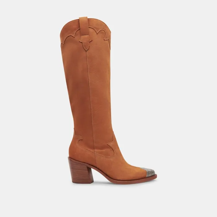 Kamryn Boots Praline Nubuck Women Dolce Vita Boots and Booties