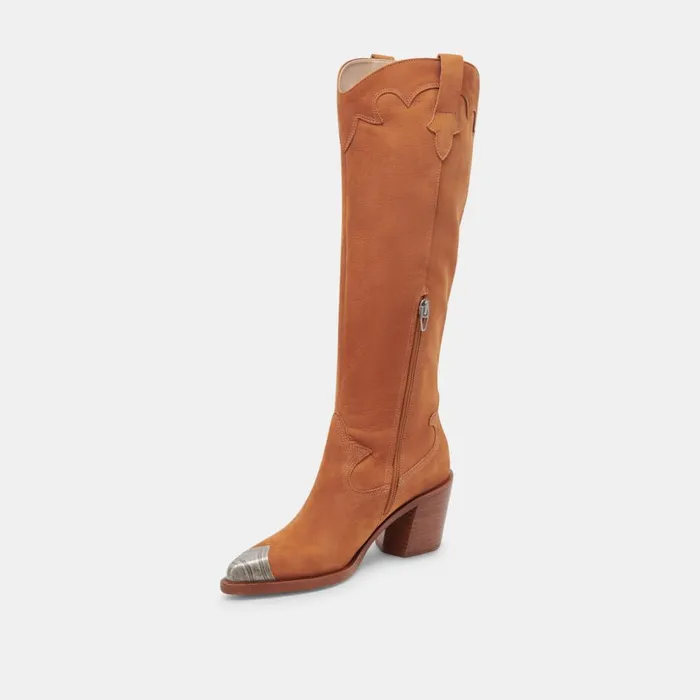 Kamryn Boots Praline Nubuck Women Dolce Vita Boots and Booties