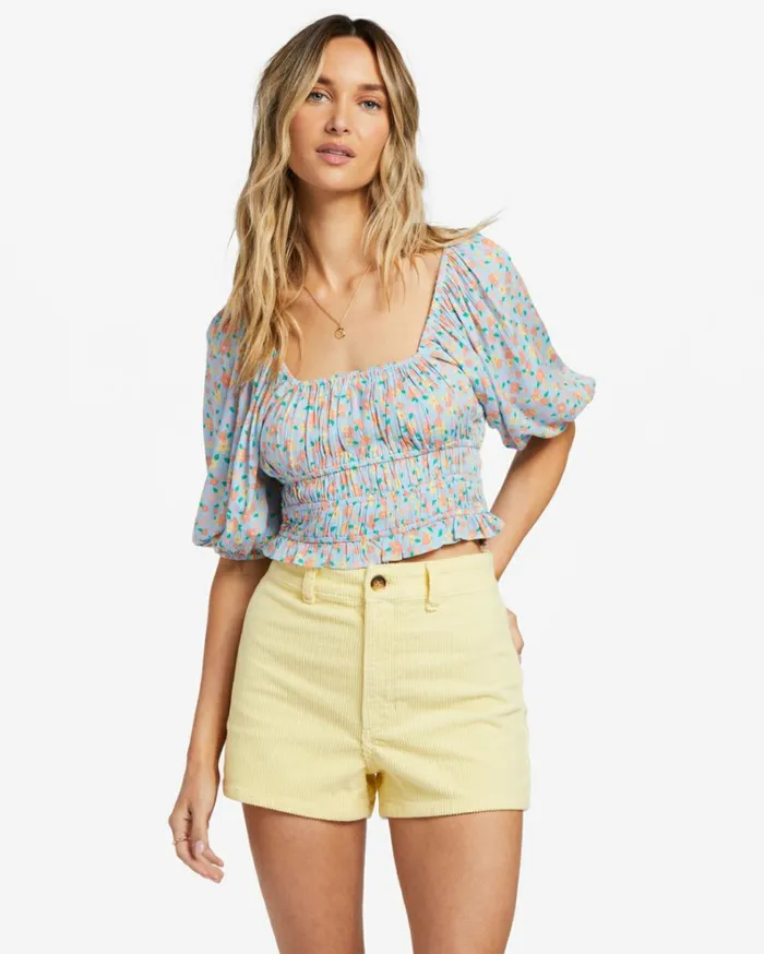 Keep Dreaming Crop Top Summer Sky Women Billabong Tops