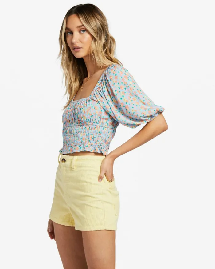 Keep Dreaming Crop Top Summer Sky Women Billabong Tops