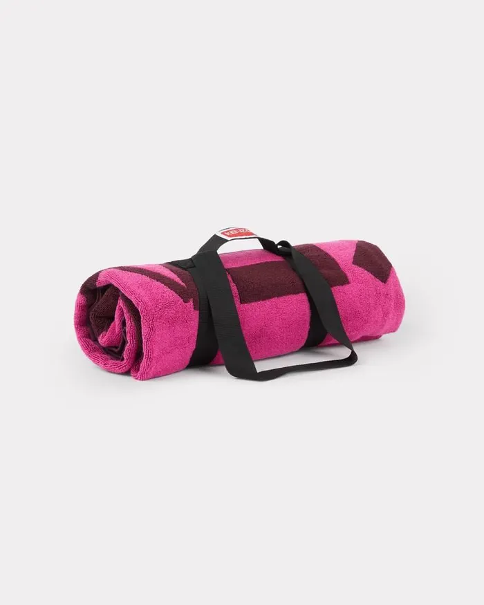 Kenzo Beachwear MenWomen Paris039 Beach Towel Deep Fuschia
