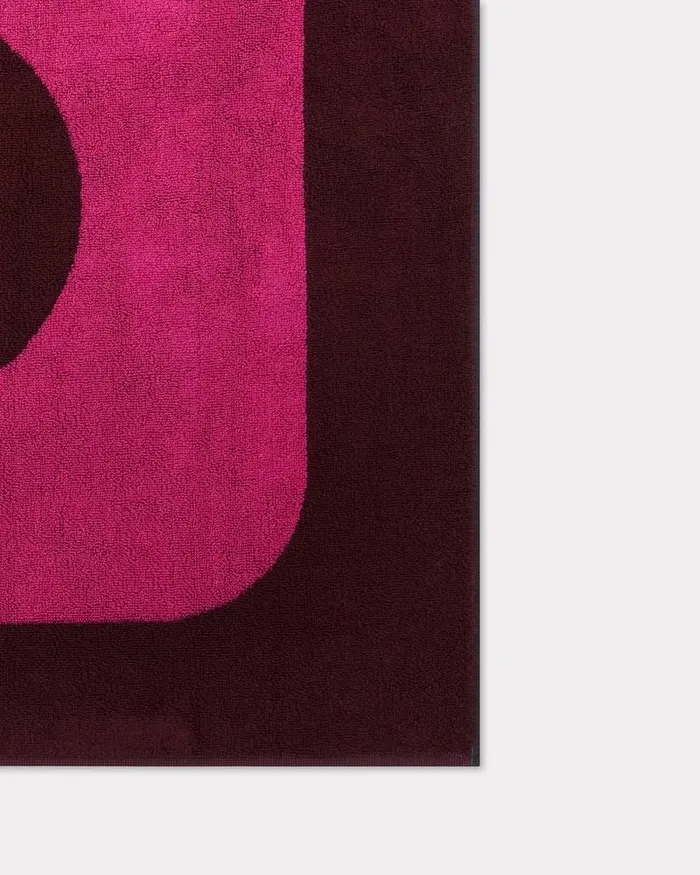 Kenzo Beachwear MenWomen Paris039 Beach Towel Deep Fuschia