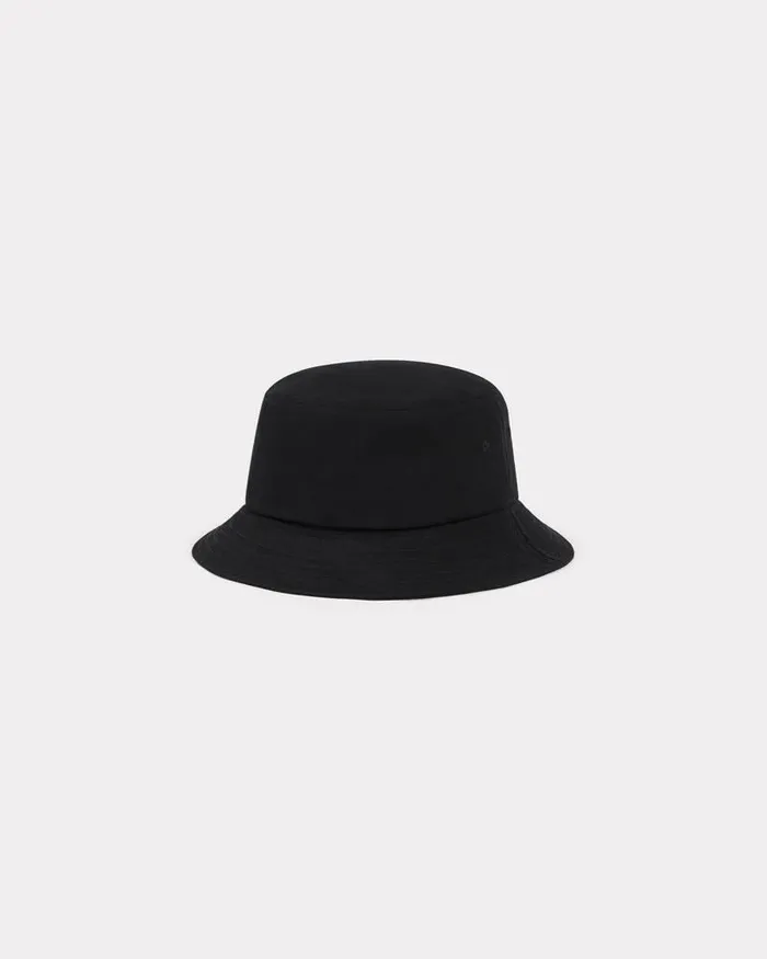 Kenzo Caps And Hats MenWomen Tag039 Cotton Sun Hat Black