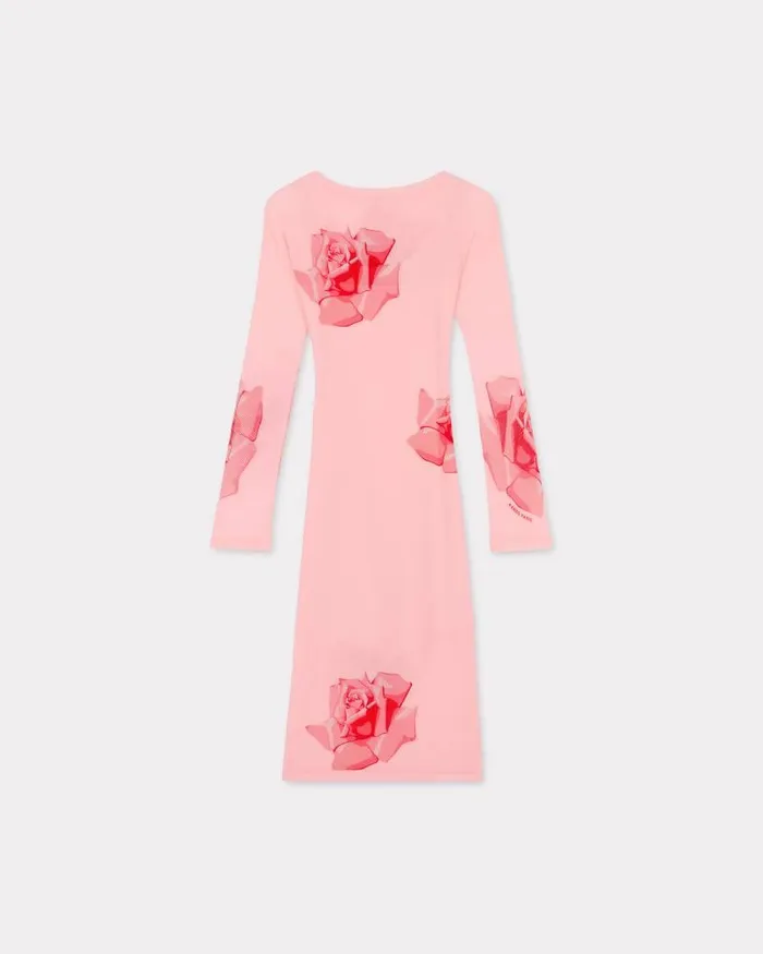 Kenzo Dresses And Skirts Women Rose039 Midi Pleated Dress Faded Pink