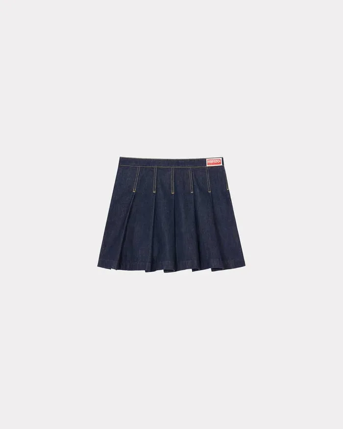 Kenzo Dresses And Skirts Women Short Skirt Rinse Blue Denim