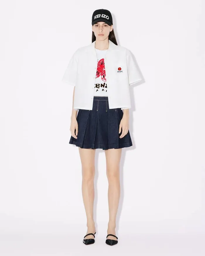 Kenzo Dresses And Skirts Women Short Skirt Rinse Blue Denim
