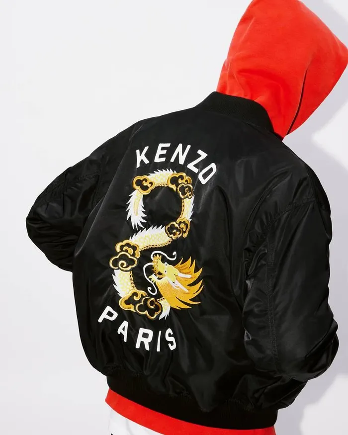 Kenzo Jackets And Coats Men 039Year Of The Dragon039 Embroidered Bomber Jacket Black