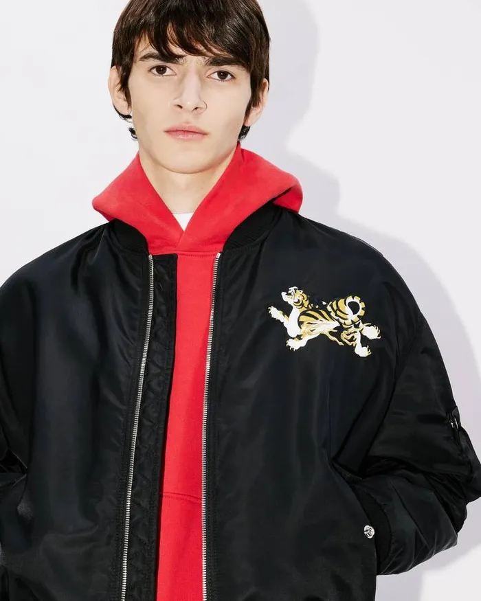 Kenzo Jackets And Coats Men 039Year Of The Dragon039 Embroidered Bomber Jacket Black