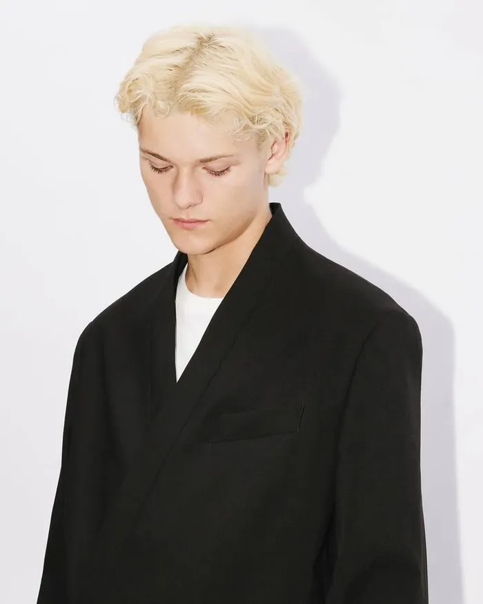 Kenzo Jackets And Coats Men Kimono Suit Jacket Black