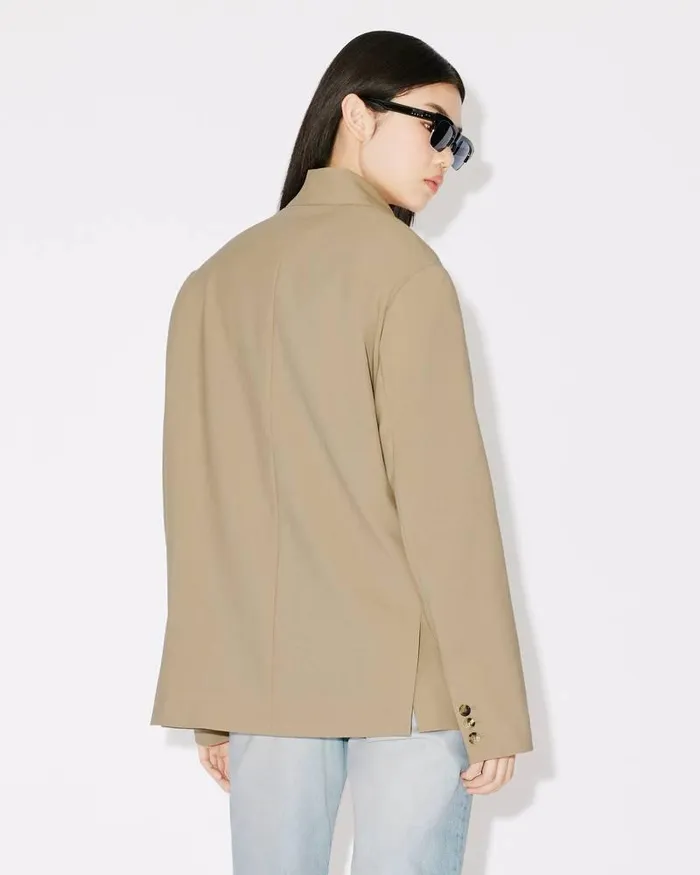 Kenzo Jackets And Coats Women Kimono Blazer Dark Beige