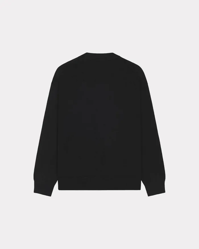 Kenzo Knitwear Women 039Boke Flower039 Embroidered Cardigan Black