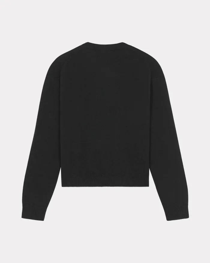 Kenzo Knitwear Women 039Boke Flower039 Wool Jumper Black