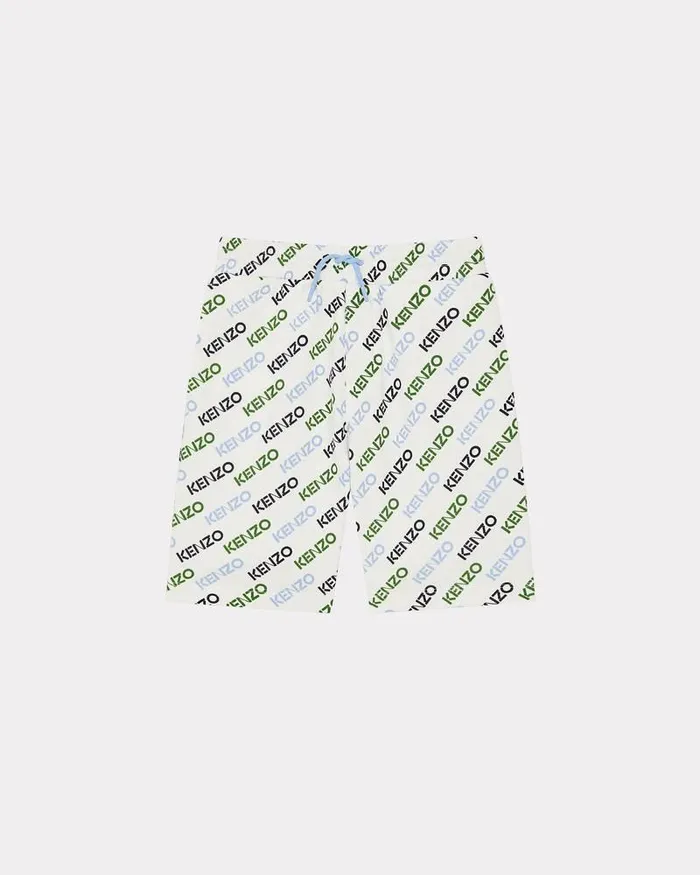 Kenzo Pants And Shorts Kids Casual Bermuda Shorts Off White