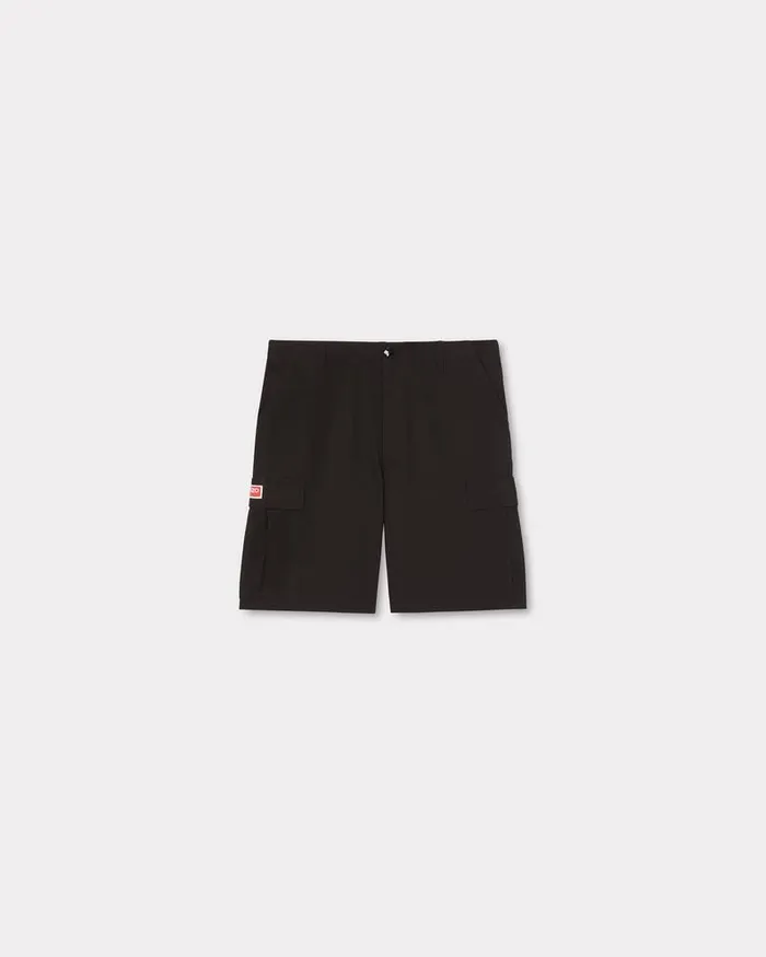 Kenzo Pants And Shorts Men Workwear Cargo Shorts Black