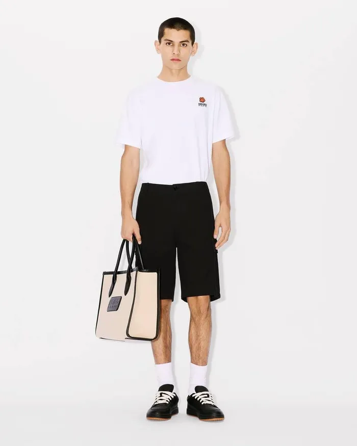 Kenzo Pants And Shorts Men Workwear Cargo Shorts Black