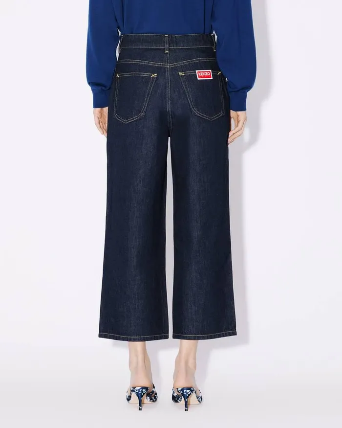 Kenzo Pants And Shorts Women SUMIRE Cropped Jeans Rinse Blue Denim