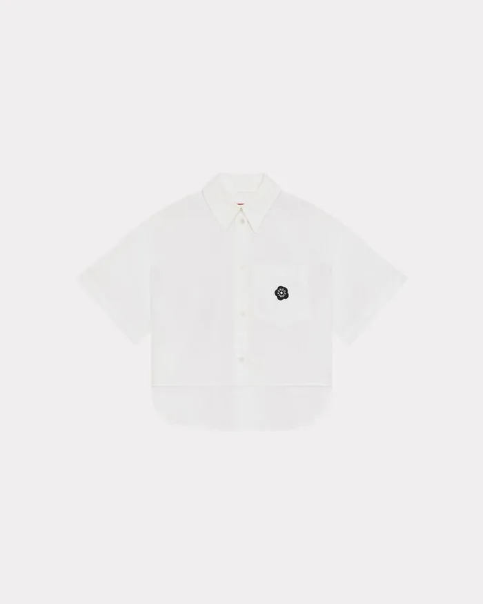 Kenzo Shirts And Tops Women 039Boke Flower 20039 Cropped Shirt White