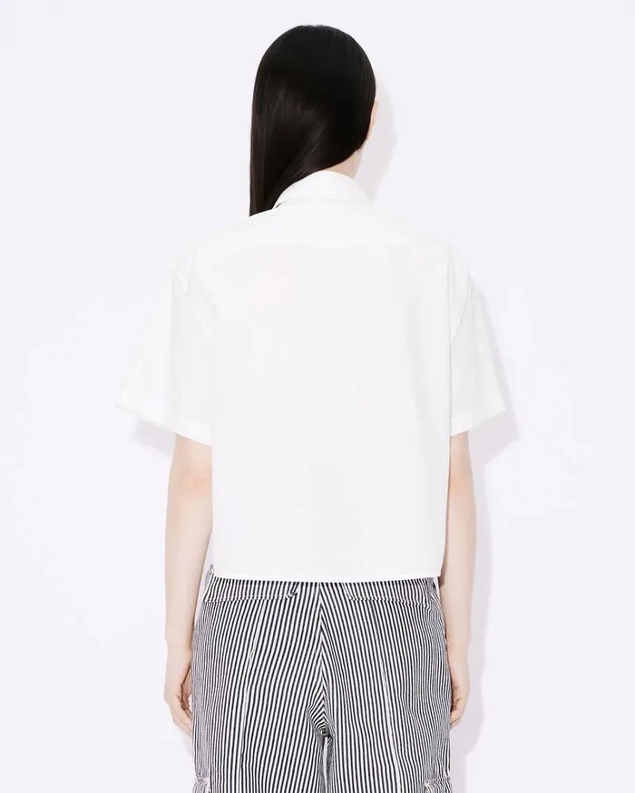 Kenzo Shirts And Tops Women 039Boke Flower 20039 Cropped Shirt White