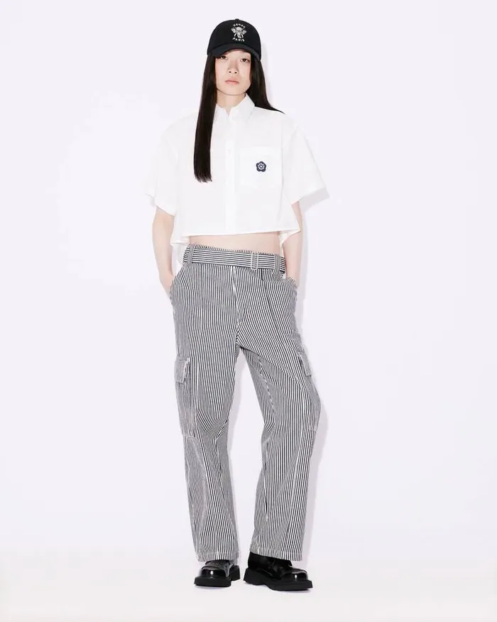 Kenzo Shirts And Tops Women 039Boke Flower 20039 Cropped Shirt White