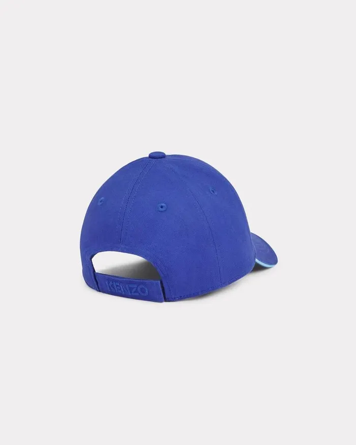 Kenzo Shoes And Accessories Kids Cotton Cap Electric Blue