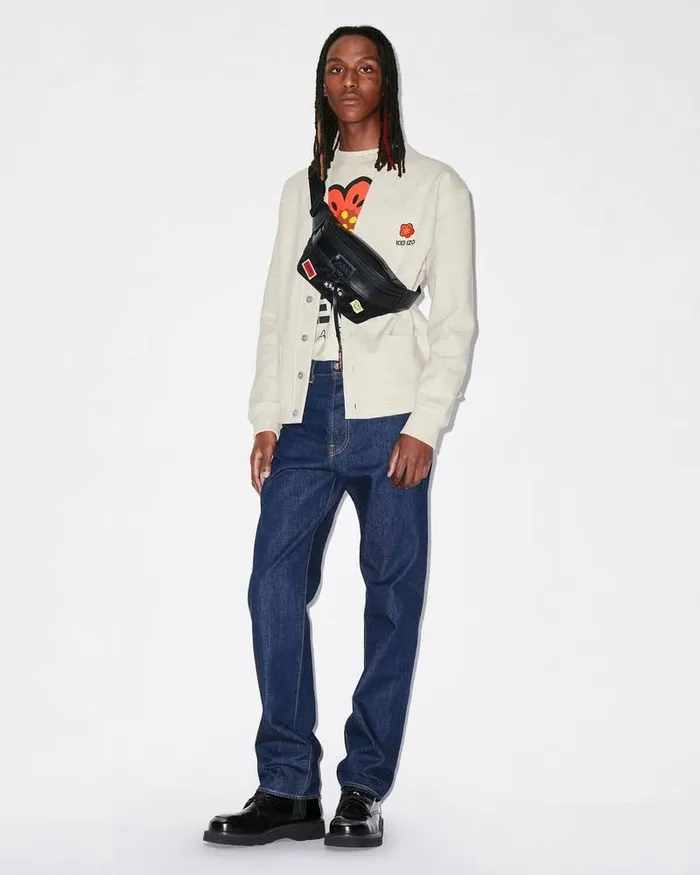 Kenzo Sweatshirts And Hoodies Men 039Boke Flower039 Cardigan Pale Grey
