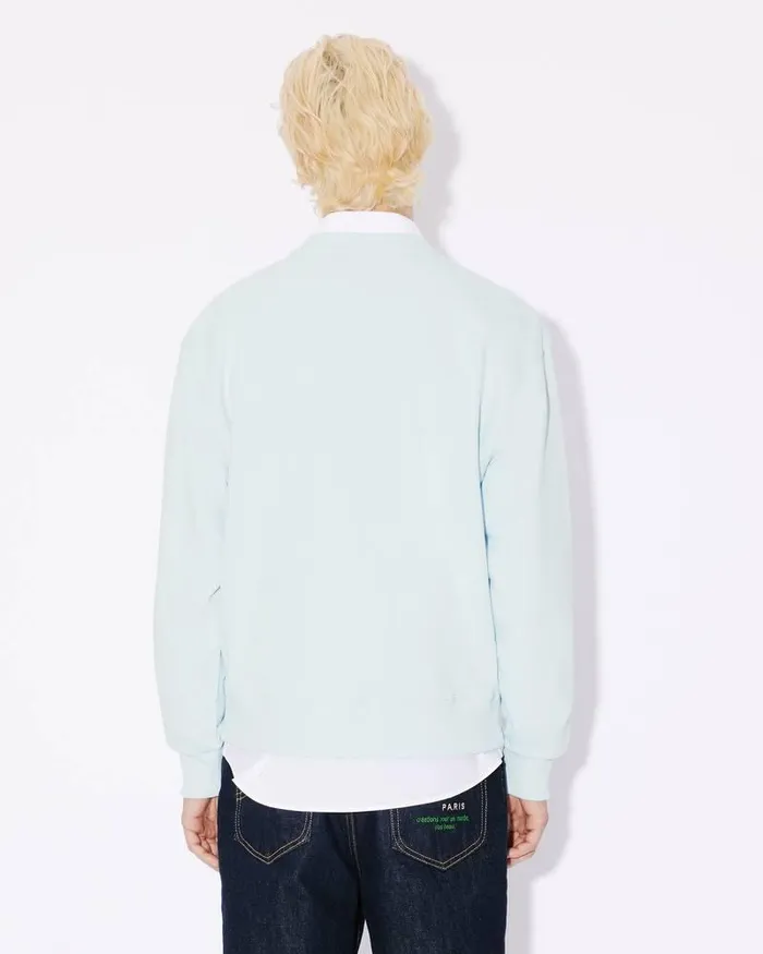 Kenzo Sweatshirts And Hoodies Men 039Boke Flower039 Embroidered Classic Sweatshirt Light Blue