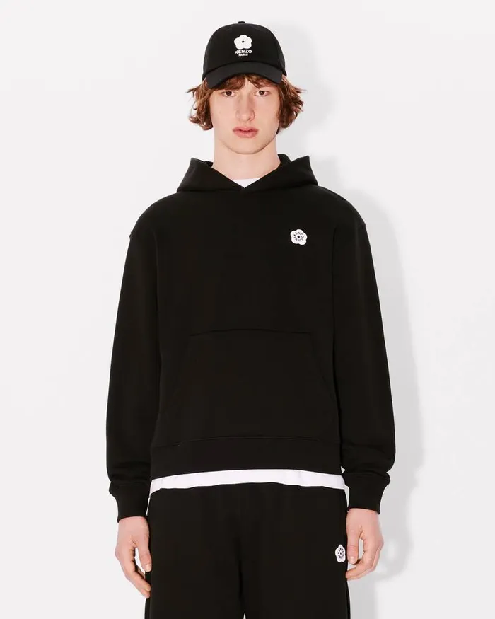 Kenzo Sweatshirts And Hoodies Men 039Boke Flower 20039 Embroidered Classic Hoodie Black