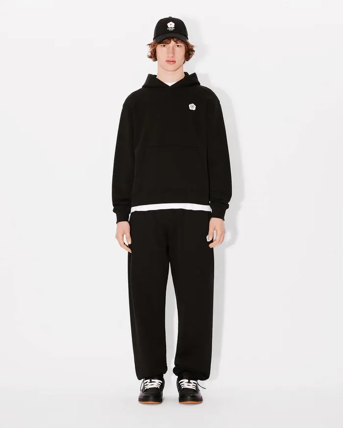 Kenzo Sweatshirts And Hoodies Men 039Boke Flower 20039 Embroidered Classic Hoodie Black