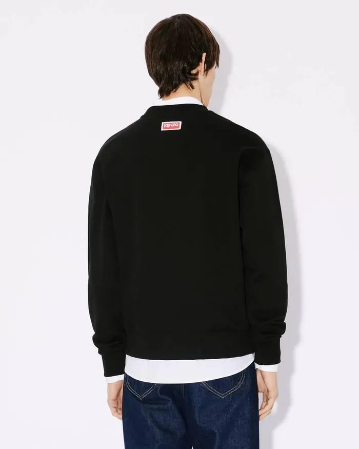 Kenzo Sweatshirts And Hoodies Men Elephant039 Embroidered Sweatshirt Black
