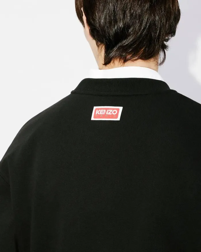Kenzo Sweatshirts And Hoodies Men Elephant039 Embroidered Sweatshirt Black