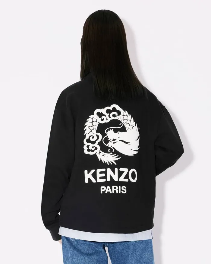 Kenzo Sweatshirts And Hoodies MenWomen 039Year Of The Dragon039 Genderless Cardigan Black
