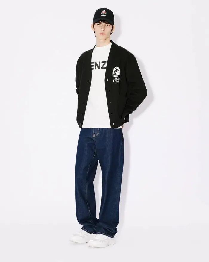 Kenzo Sweatshirts And Hoodies MenWomen 039Year Of The Dragon039 Genderless Cardigan Black