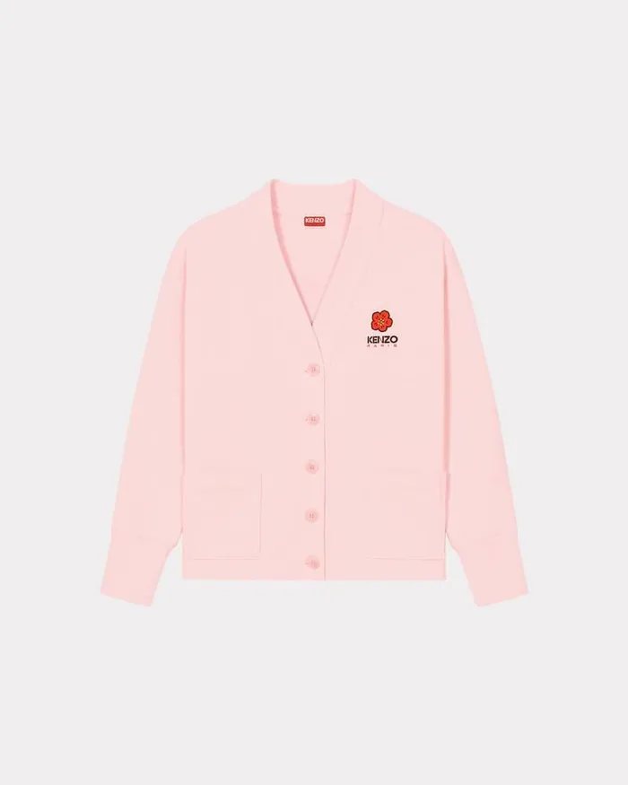 Kenzo Sweatshirts And Hoodies Women 039Boke Flower039 Cardigan Faded Pink