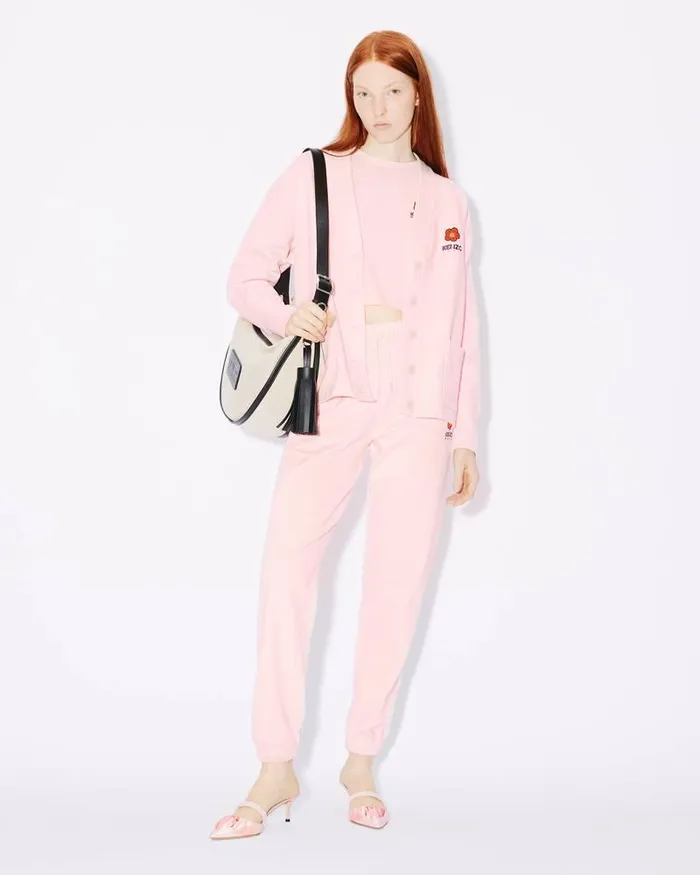 Kenzo Sweatshirts And Hoodies Women 039Boke Flower039 Cardigan Faded Pink