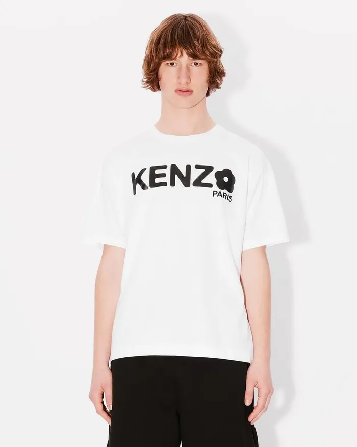 Kenzo TShirts And Polos Men 039Boke Flower 20039 Oversized Tshirt White