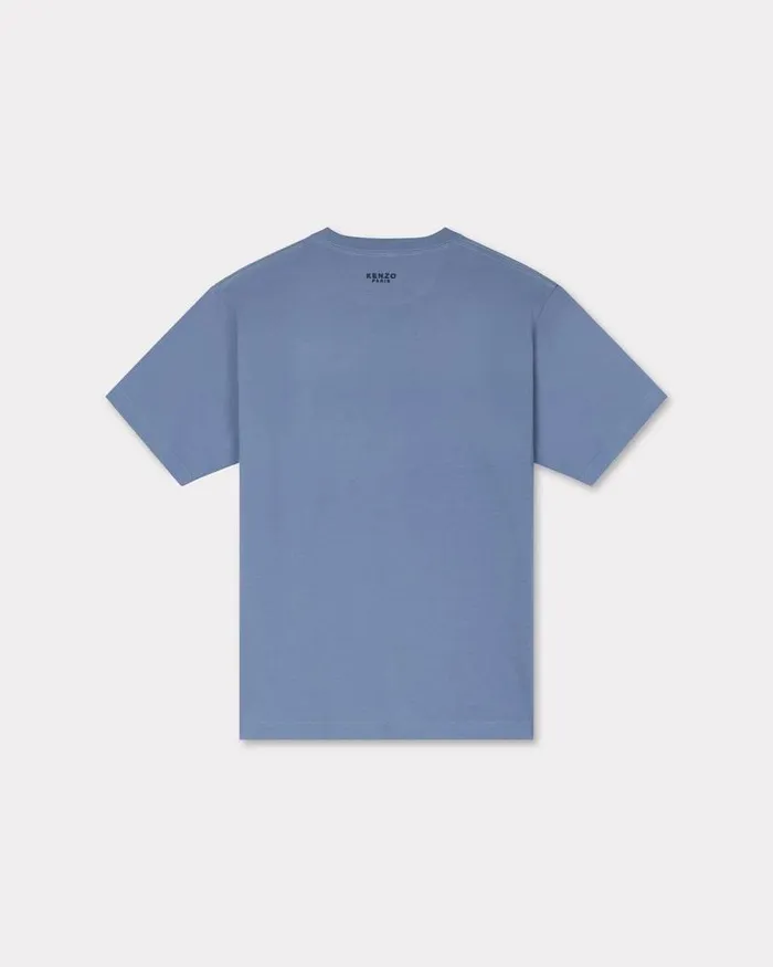 Kenzo TShirts And Polos Men 039Lucky Tiger039 Embroidered Classic Tshirt Blue