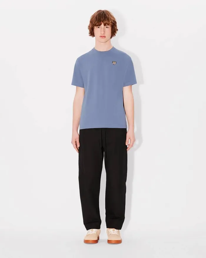 Kenzo TShirts And Polos Men 039Lucky Tiger039 Embroidered Classic Tshirt Blue