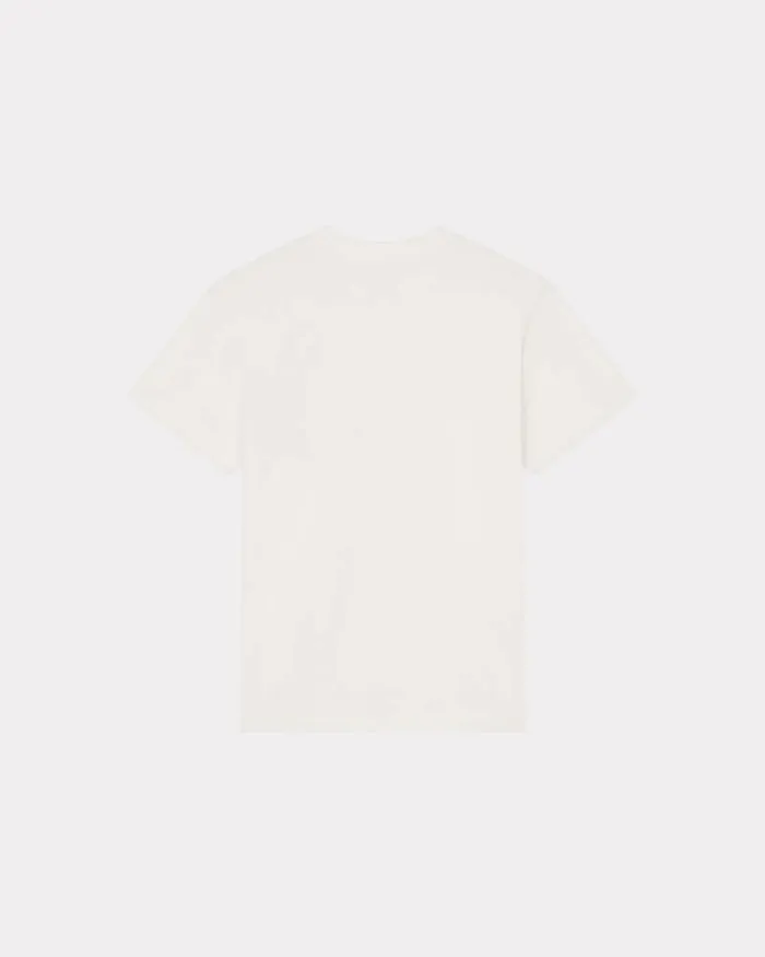 Kenzo TShirts And Polos Men Drawn Varsity039 Embroidered Slim Tshirt Off White