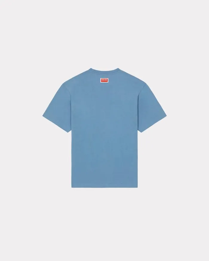 Kenzo TShirts And Polos Men Elephant 039Varsity Jungle039 Oversize Tshirt Cyan