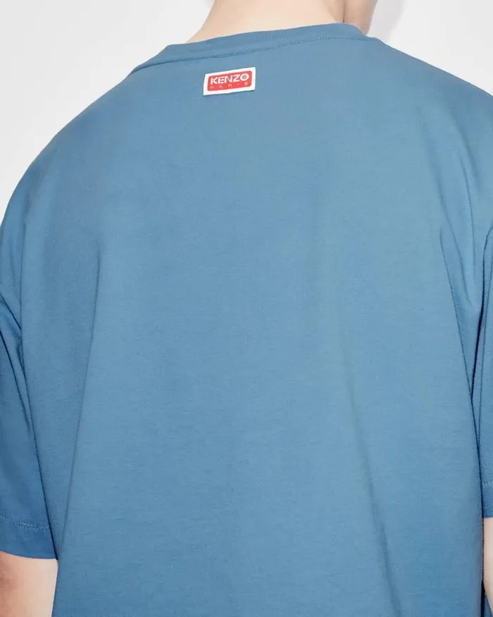 Kenzo TShirts And Polos Men Elephant 039Varsity Jungle039 Oversize Tshirt Cyan
