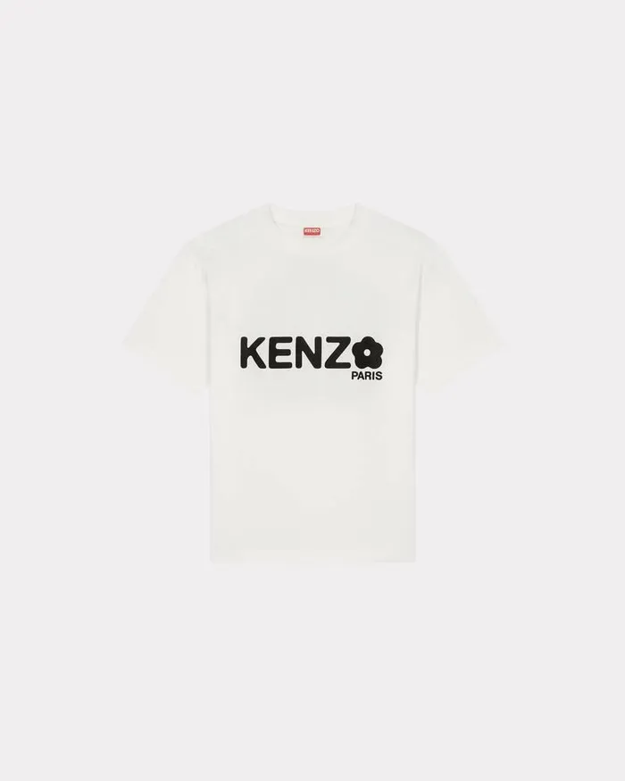 Kenzo TShirts And Polos Men Oversize 039Boke Flower 20039 Tshirt Off White