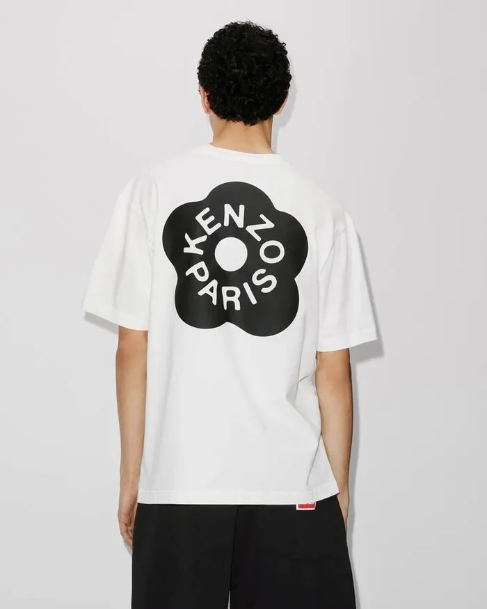 Kenzo TShirts And Polos Men Oversize 039Boke Flower 20039 Tshirt Off White