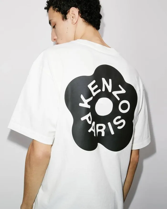 Kenzo TShirts And Polos Men Oversize 039Boke Flower 20039 Tshirt Off White