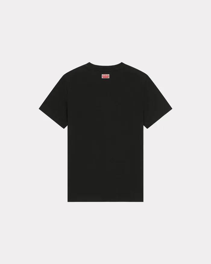 Kenzo TShirts And Polos Women Elephant039 Loose Embroidered Tshirt Black