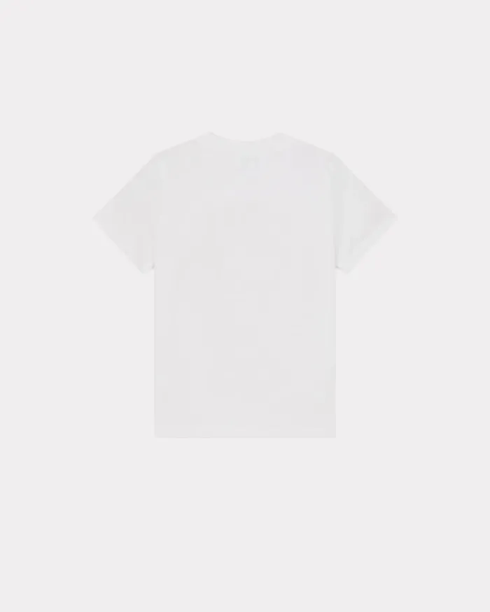 Kenzo TShirts And Sweatshirts Kids Shortsleeved Cotton Tshirt White